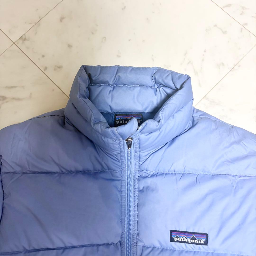 archive patagonia down jaket light blue