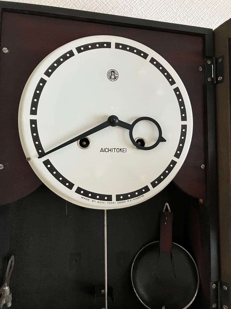 Aichi Tokei (愛知時計)ゼンマイ式振り子時計 昭和30年代 - メルカリ