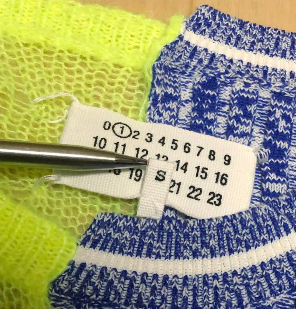 ☆希少☆メゾンマルジェラ ドッキングニットセーター レインボー 1