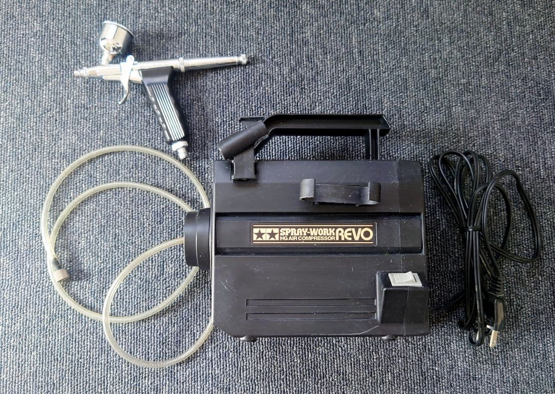 TAMIYAタミヤスプレーワークHGコンプレッサーREVO/エアーブラシセット タミヤエアーブラシシステム スプレーワーク HG コンプレッサーレボII