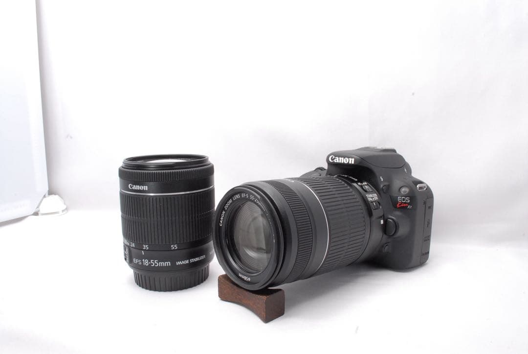 Canon EOS Kiss X7 ダブルレンズ 動作確認済み　STMレンズ