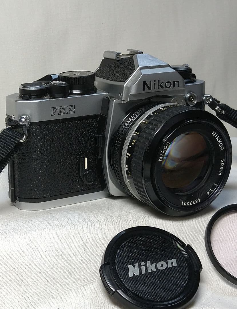 完動品！Nikon FM2 一眼レフ NIKKOR 50㎜ 1:1.4 綺麗です
