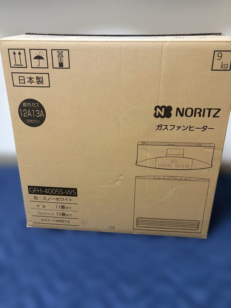 ノーリツ　ガスファンヒーター　都市ガス用