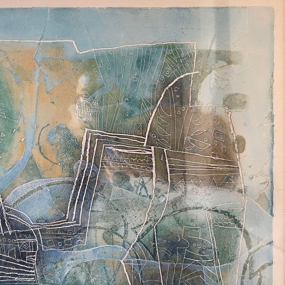 長谷川彰一「Bienvenue」銅版画 本人鉛筆サイン入 額付 25.11.29