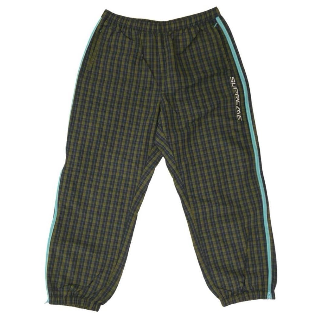 【最終値下】 Supreme Plaid Warm Up Pant \"Navy\"