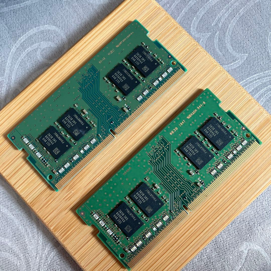 Samsung製ノートDDR4 8GBメモリ2枚 計16GB、2400T規格 - メルカリ
