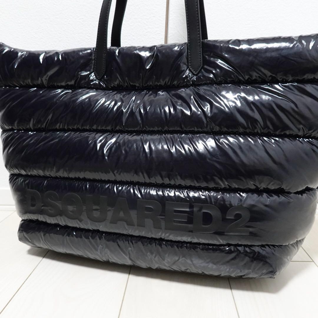 DSQUARED2 トートバッグ ロゴ ブラック ナイロン ショルダー 2way