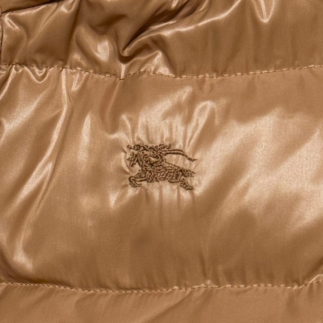 美品 バーバリー ブルーレーベル ラクーンファー ダウンコート