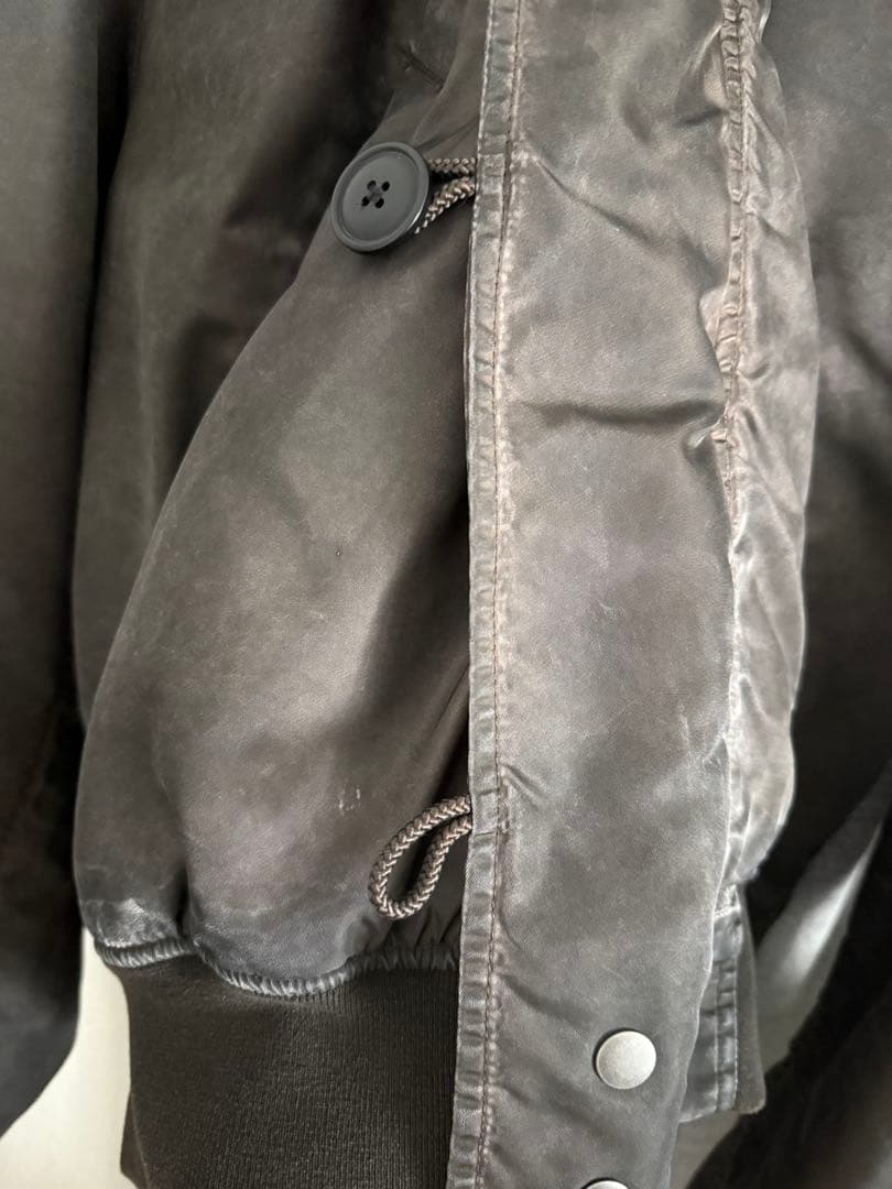 GRANCY ファーポケットデザインフェードN2Bジャケット ブラウン M