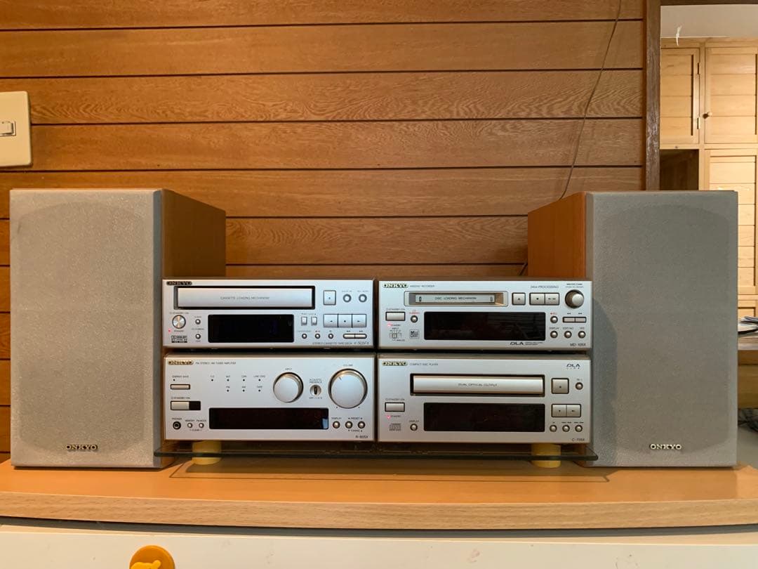 【送料無料】ONKYO INTEC 205 コンポ（専用ラック付き）