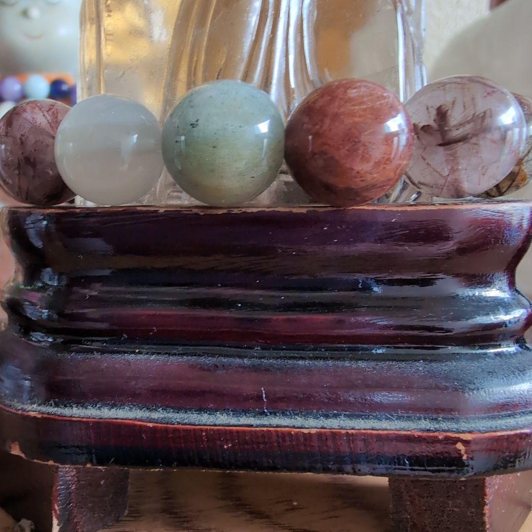 開運・呪物・曰く付き 観音像 天然水晶 金箔貼り - メルカリ