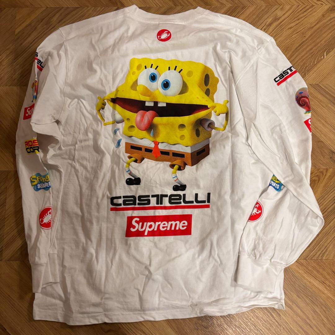 supreme スポンジボブ ロンT Lサイズ - メルカリ