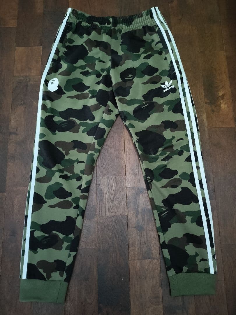 アベイシングエイプ アディダス コラボ トラックパンツ M - メルカリ