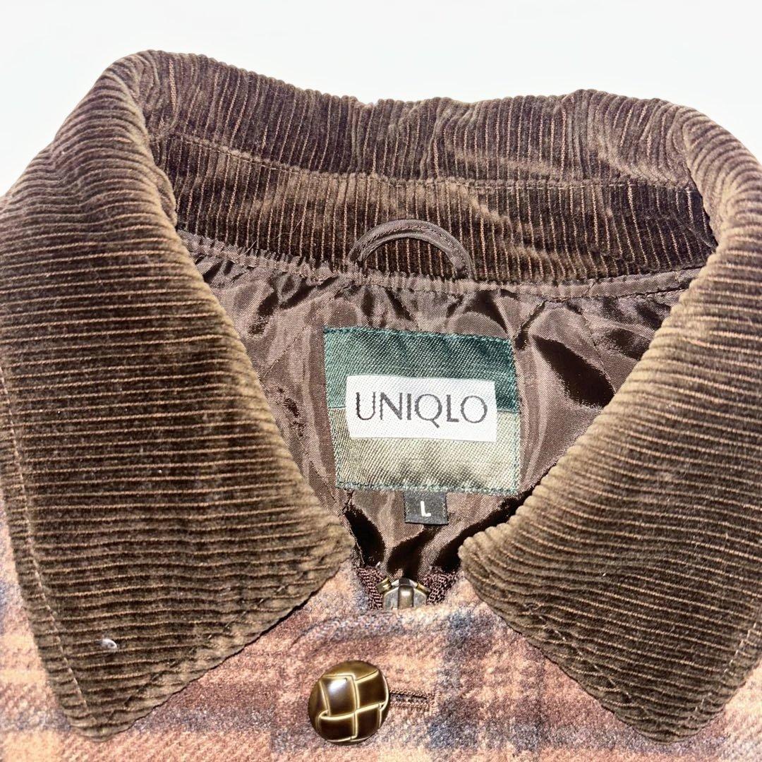 80s OLD UNIQLO チェック ウール コート ジャケット - メルカリ