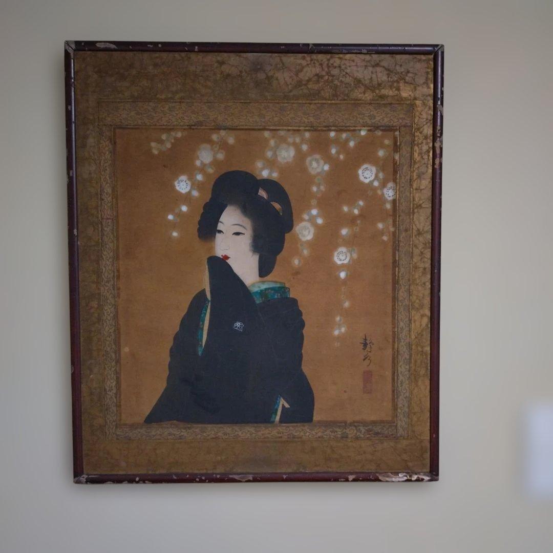 日本画 女性の肖像 - メルカリ