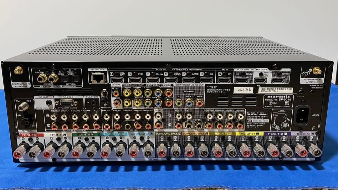 【元箱有・美品】marantz AVアンプ SR6015/FB 2022年製