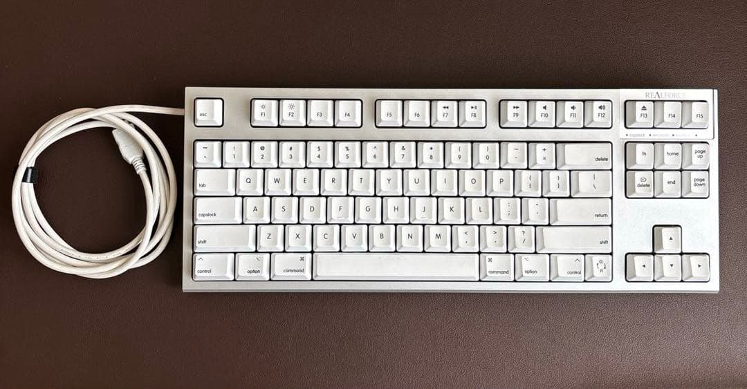 Realforce R2 TL Mac用US配列 キーボード White 東プレ REALFORCE TKL for Mac R2TL-JPVM-WH [スーパーホワイト+