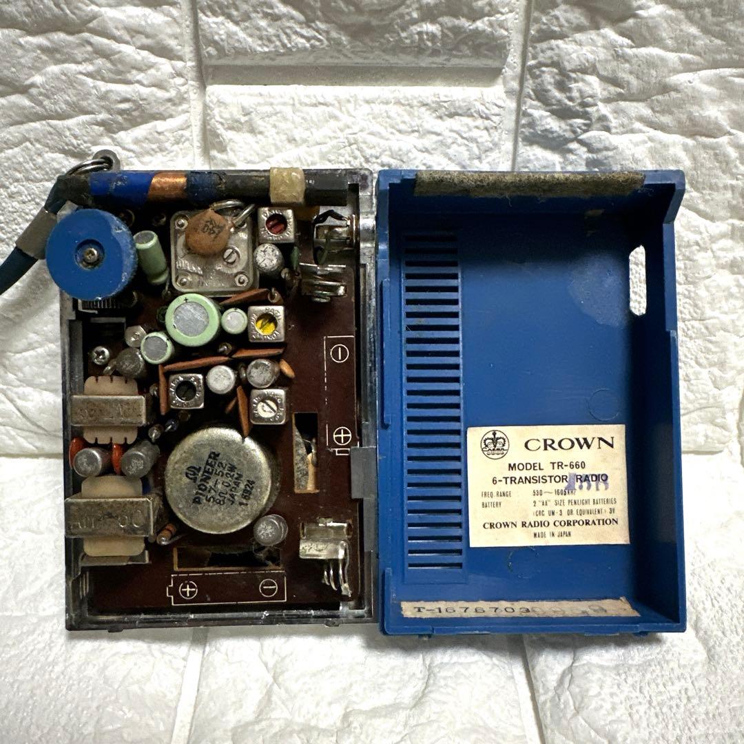 正常動作品　クラウン　昭和レトロ　トランジスタラジオ　TR-660