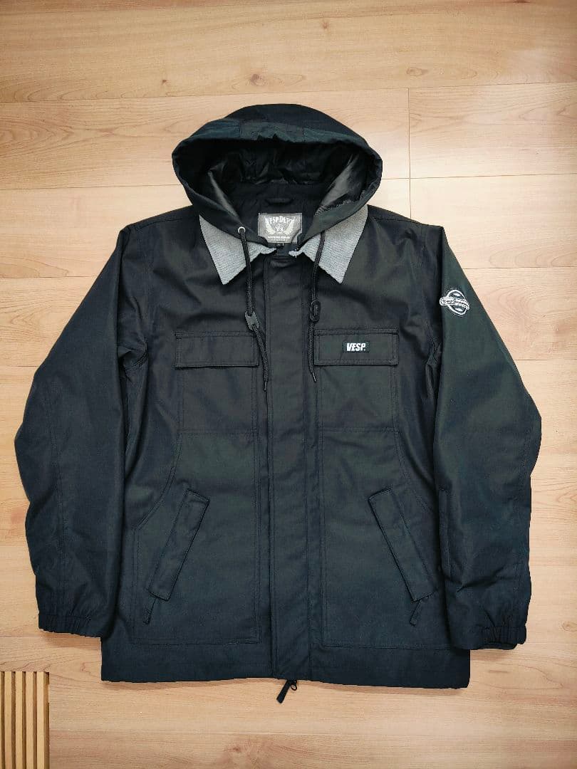 VESP べスプ スノーボード スノボ ウェア ジャケット メンズ L ブラック VESP（ベスプ） べスプ ジャケット VESP Nylon Blouson Jacket