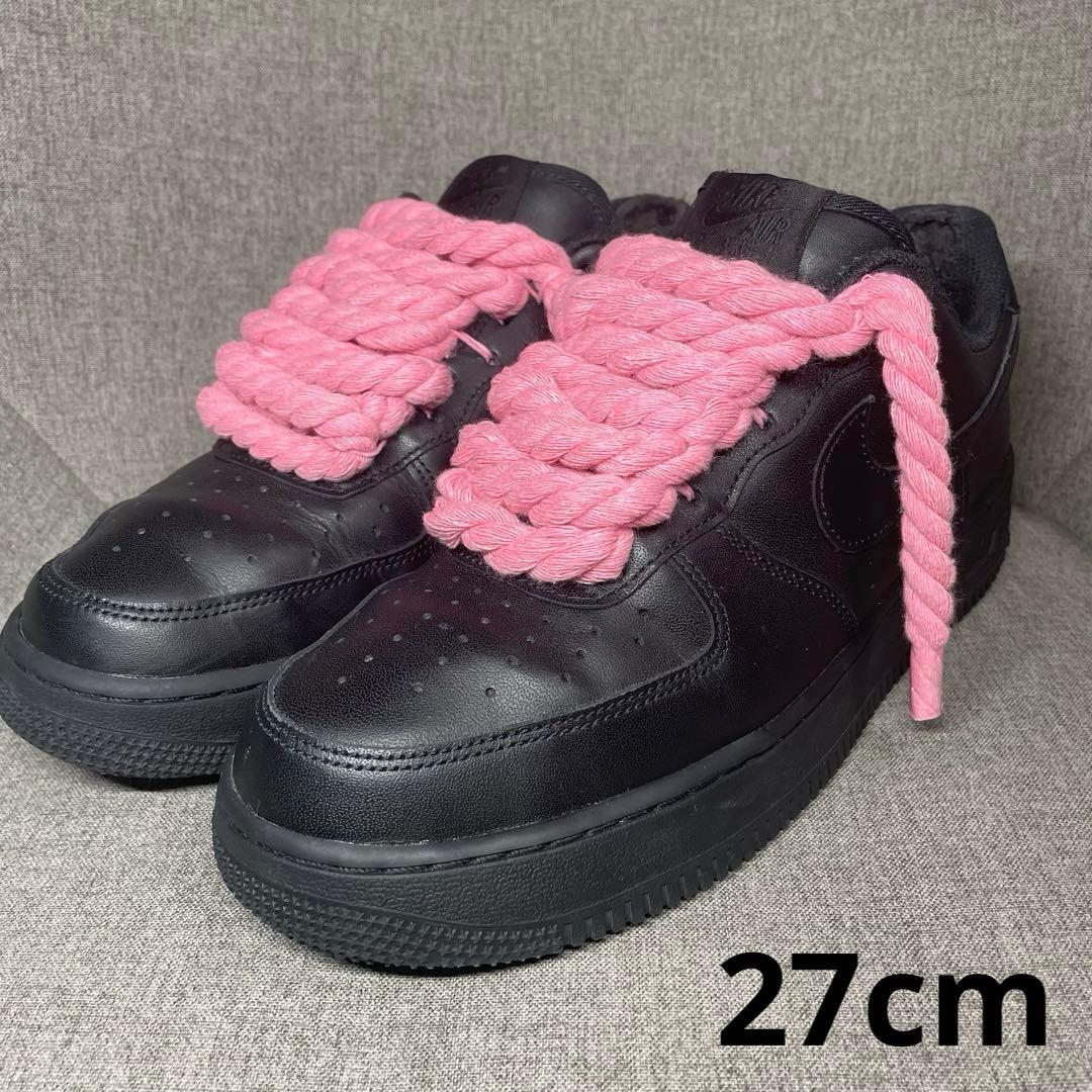 ナイキ エアフォース1 ロー ロープカスタム ロープフォース ピンク