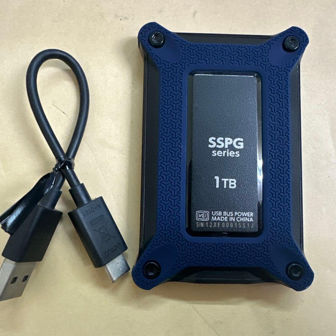 PS5テレビ録画windowsPCMac用ポータブルSSD1TB-USB3.2