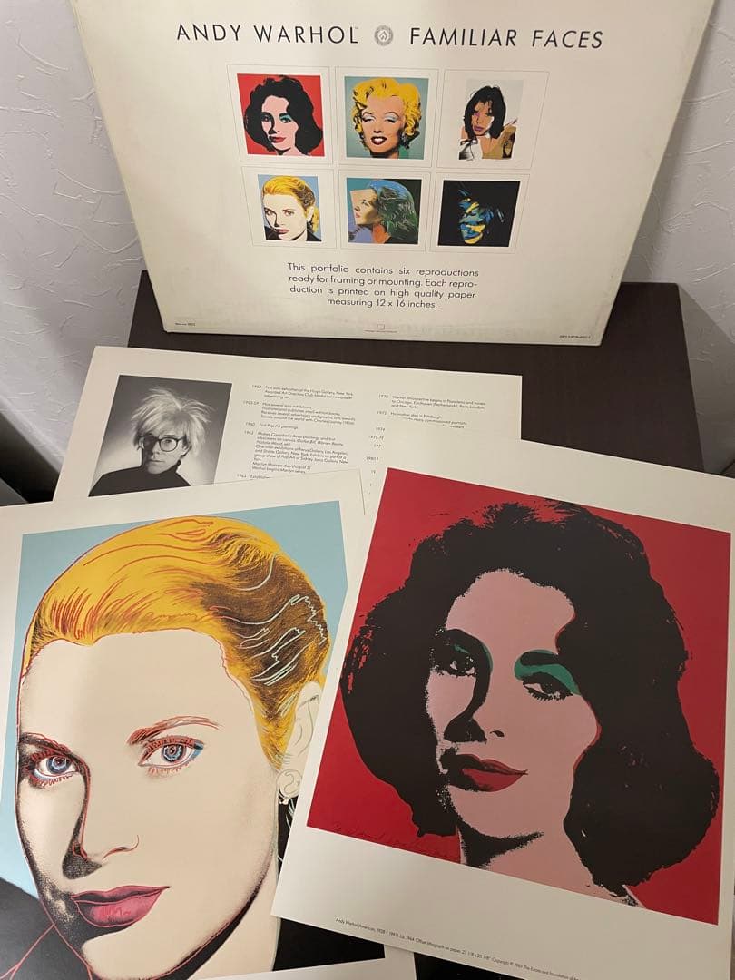 アンディ　ウォホールFamiliar Faces 5枚セット　3フレーム付き アンディ ウォホールFamiliar Faces 5枚セット 3フレーム付き - メルカリ