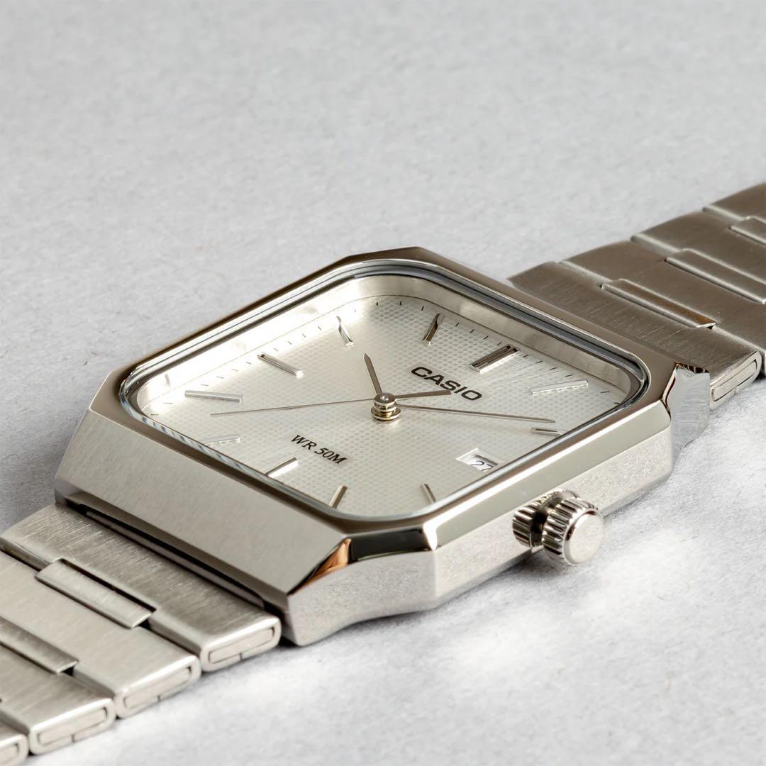 CASIO MTP-B185Dシルバー 【新品・未使用・保証書付※】 - メルカリ