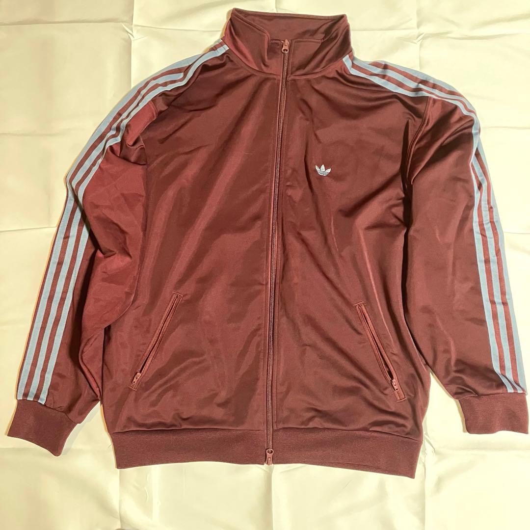 美品 アディダス ベッケンバウアートラックジャケット マルーン L