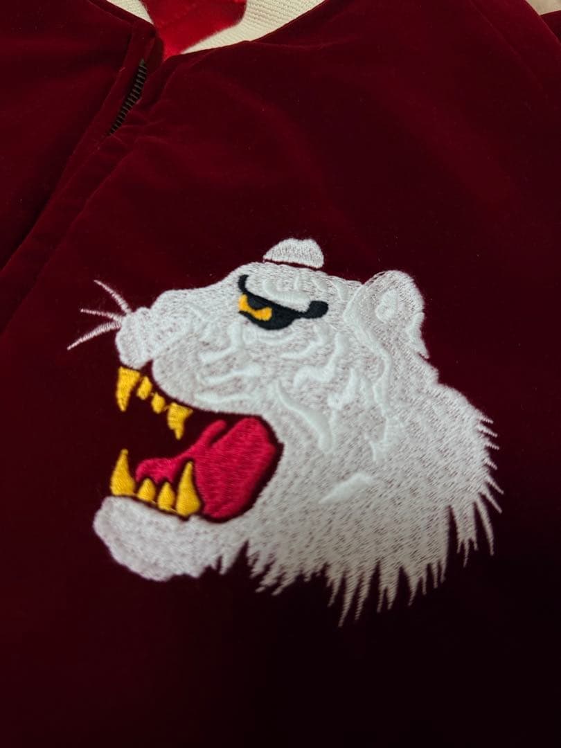 未使用 2面用 別珍 BILLVAN 虎龍鷲 日本限定スカジャン vintage