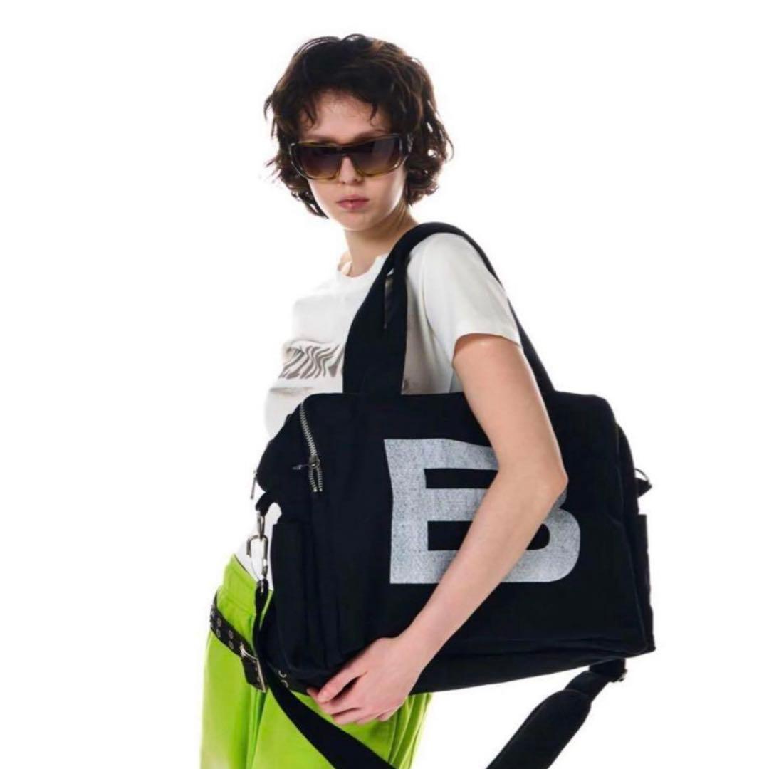 BEEDEN BIG B LOGO BAG BLACK - メルカリ