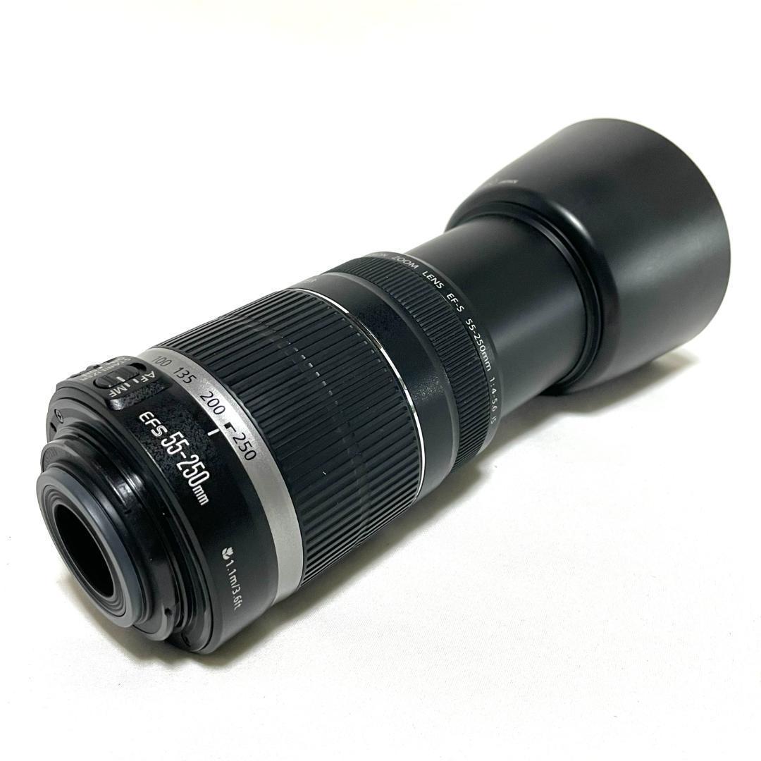 遠くをクッキリ撮れる❣️ EF-S 55-250mm 望遠ズームレンズ 軽量✨