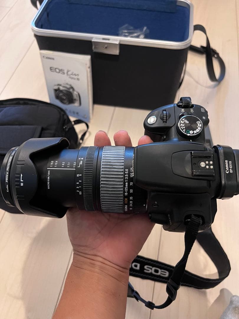 Canon EOS digitalKissデジタル一眼レフカメラSIGMAレンズ