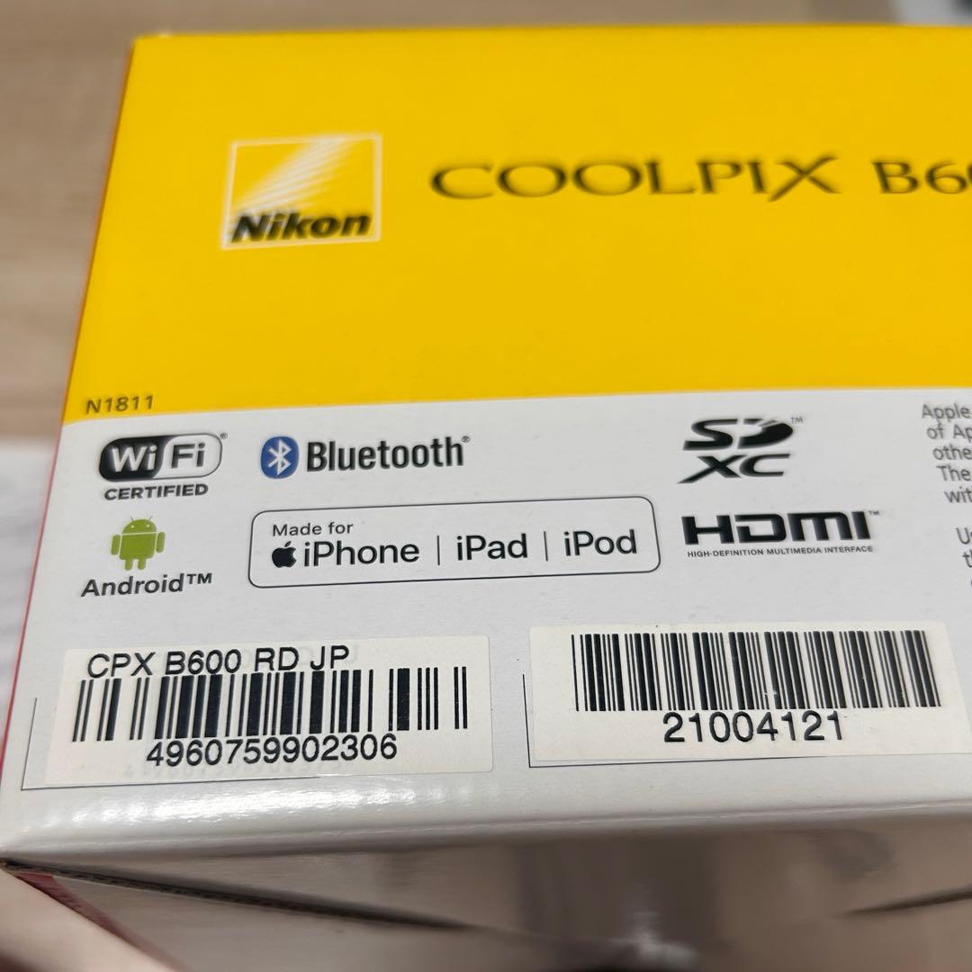 Nikon COOLPIX B600 レッド 本体と付属品