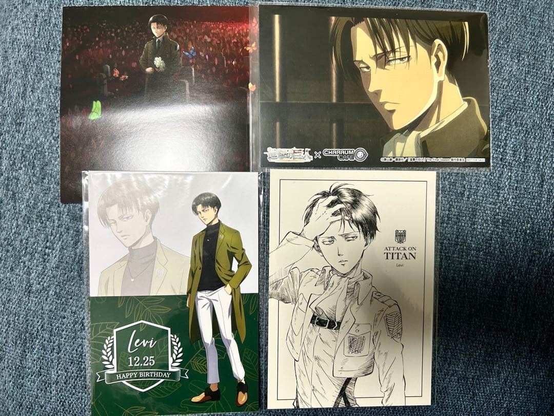 超貴重 非売品！進撃の巨人 リヴァイ ポストカード等 WIT STUDIO