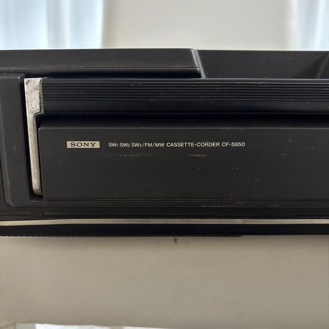 ソニー CF-5950 スカイセンサーモノラルラジオカセットコーダー