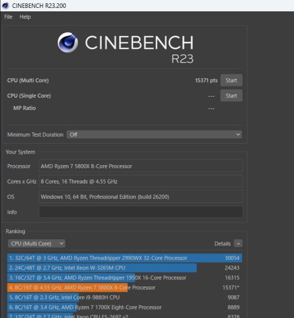 CPU AMD Ryzen 7 5800X AM4 CPU