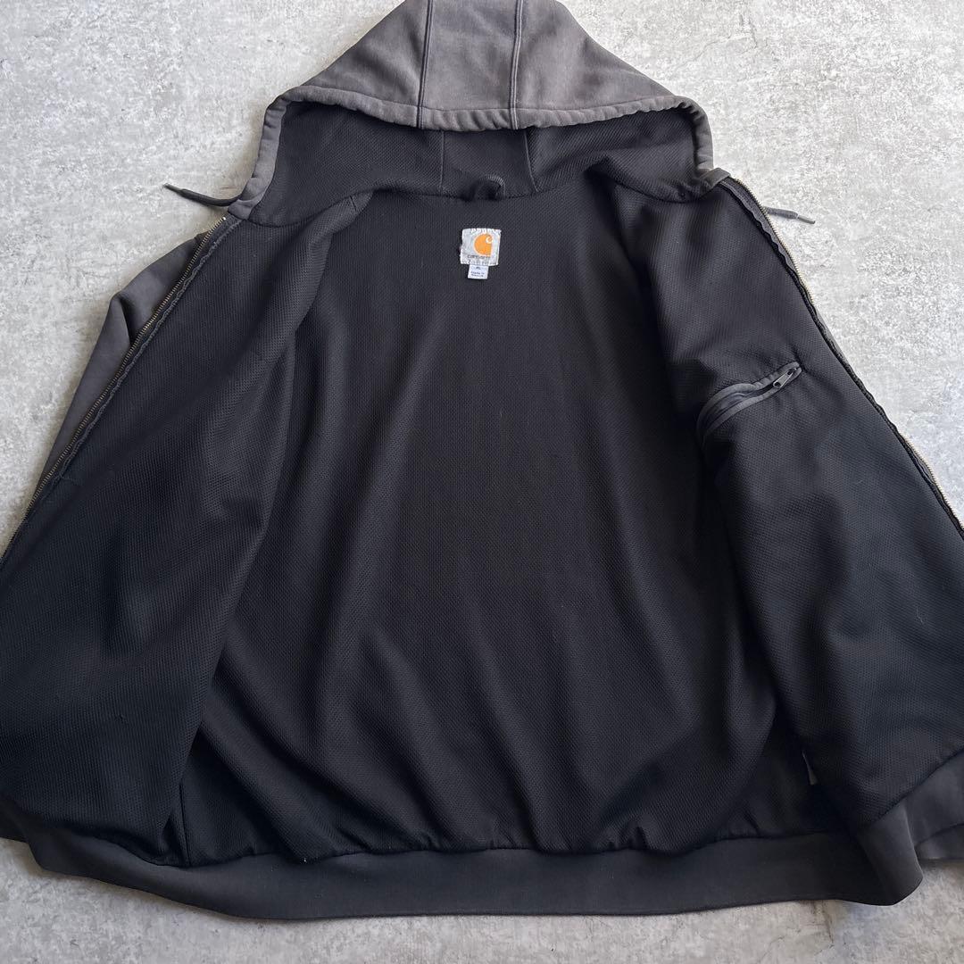 00's□カーハート【XL】アクティブジャケット スウェット フェード