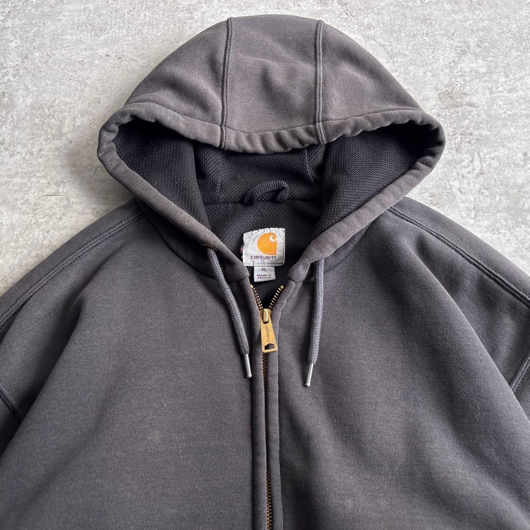 00's□カーハート【XL】アクティブジャケット スウェット フェード