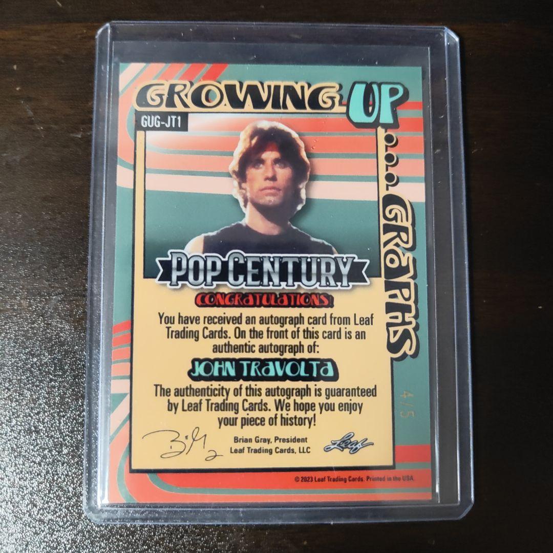 leaf pop century ジョン・トラボルタ サインカード - メルカリ