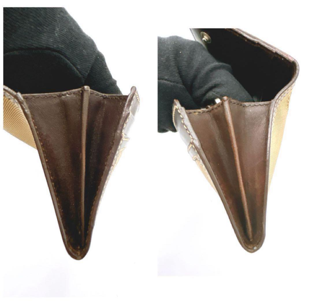 極美品・箱付き】PRADA 長財布 キャンバス×レザーブラウン系