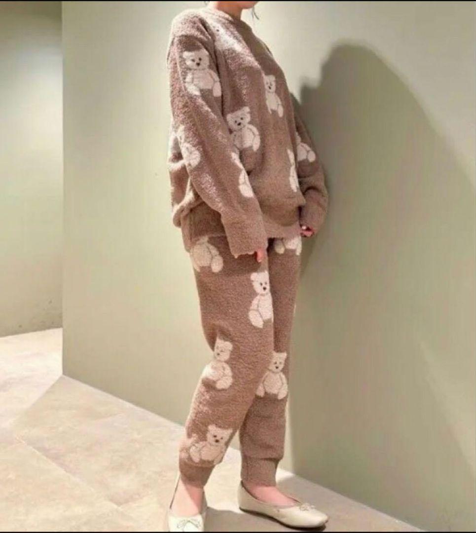 ジェラートピケ ベアジャガードセット HOLIDAY】【JUNIOR】ジェラートスノーベアジャガードプルオーバー