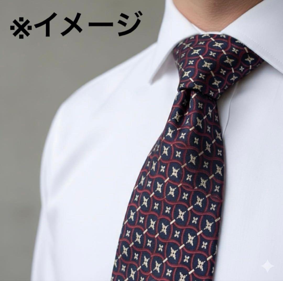 美品】クリスチャンディオール ネクタイ 高級シルク 幾何学模様 ロゴ