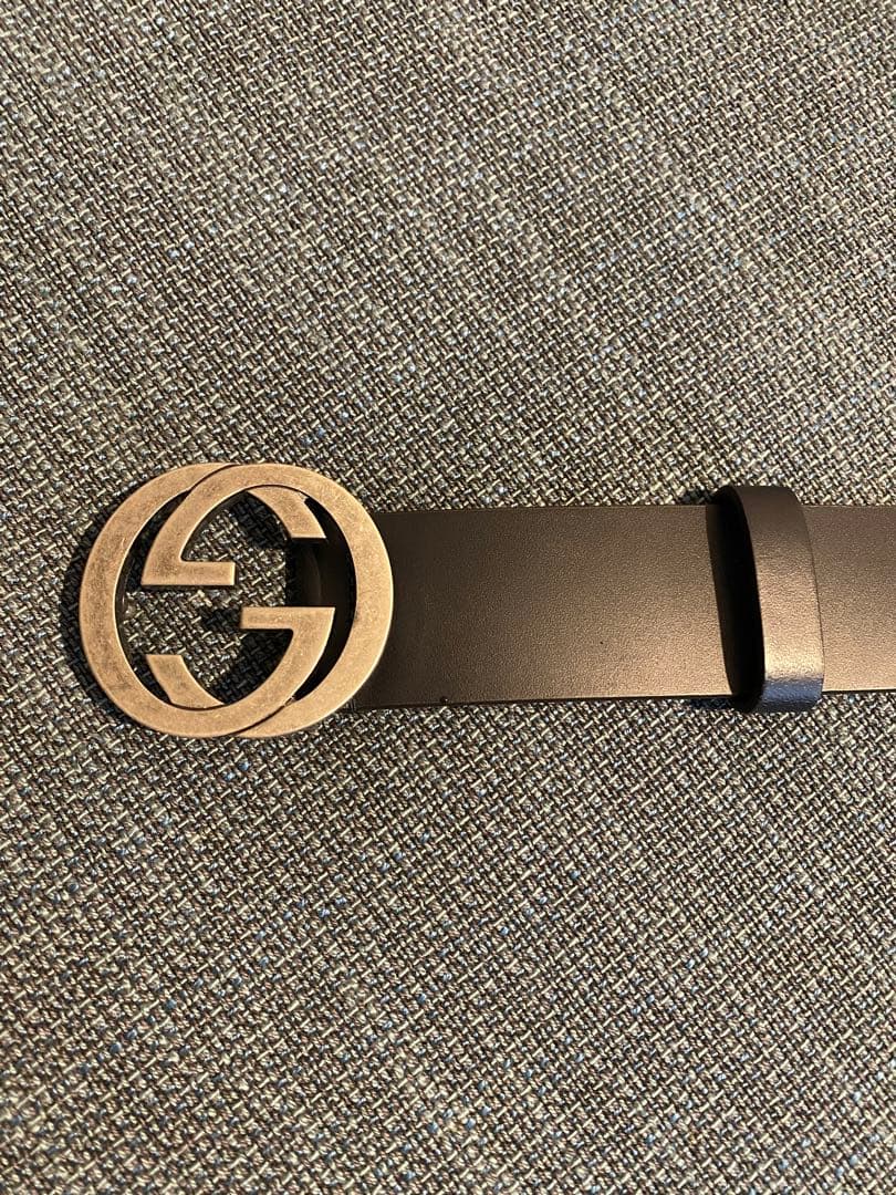 Gucci 黒 レザーベルト 調整可能 楽天市場】GUCCI グッチメンズレザーベルト ブラックインター