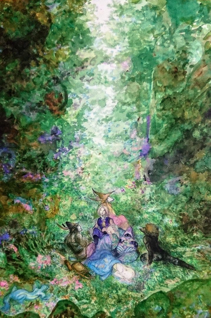 天野喜孝 FF9 パーティー 休息 (FFIX PartyRest) - メルカリ