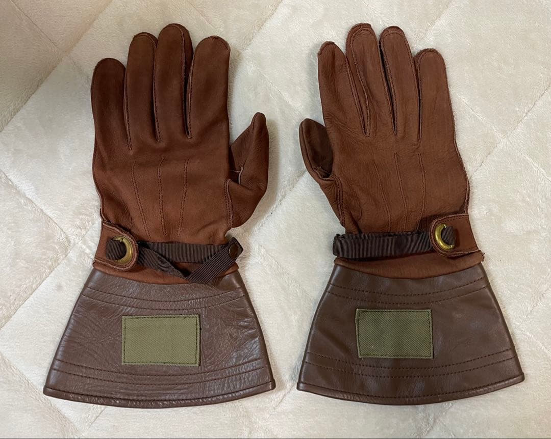 海軍航空隊 航空手袋 精巧複製 日本軍 帝国海軍 手袋 フライトグローブ