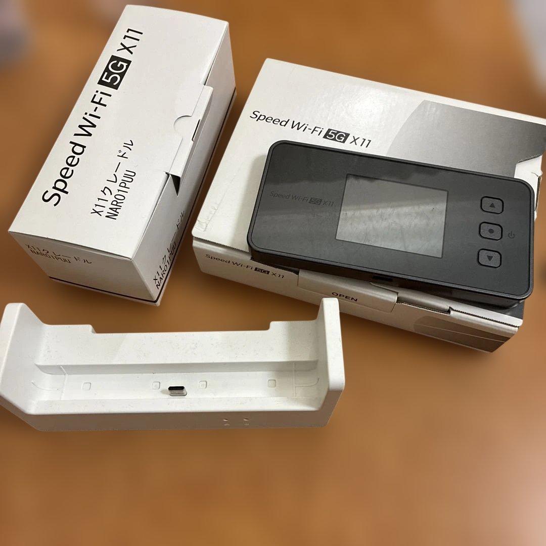 NEC Speed Wi-Fi 5G X11 ルーター クレードル 箱 説明書付 - メルカリ