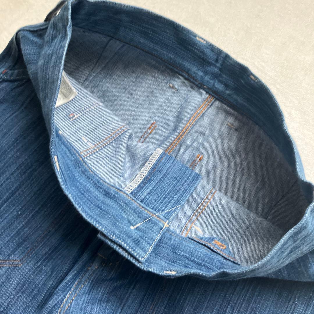 45R 藍カディ3000デニムマーサーパンツ　えみおわす　ヨーガンレール