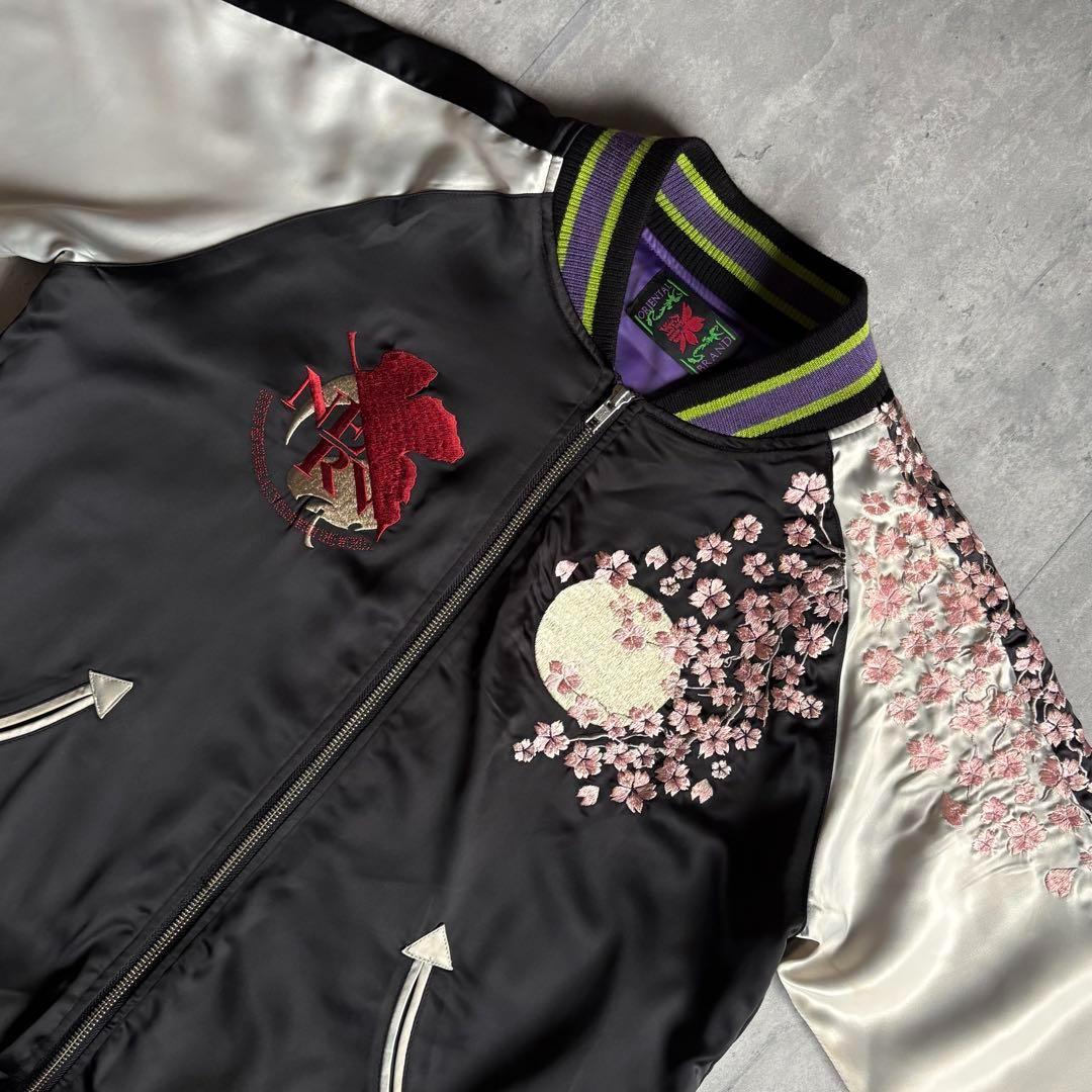 エヴァンゲリオン×錦 nishiki】スカジャン レーヨン 初号機 カラー©︎