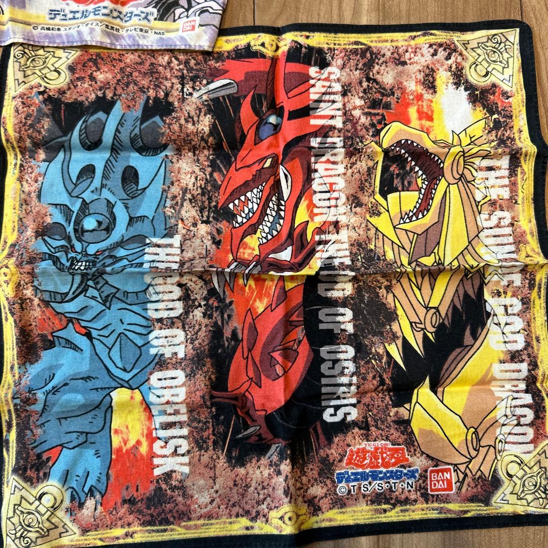 遊戯王 ハンカチ 3枚セット 激レア レトロ 平成 絶版 懐かしの - メルカリ