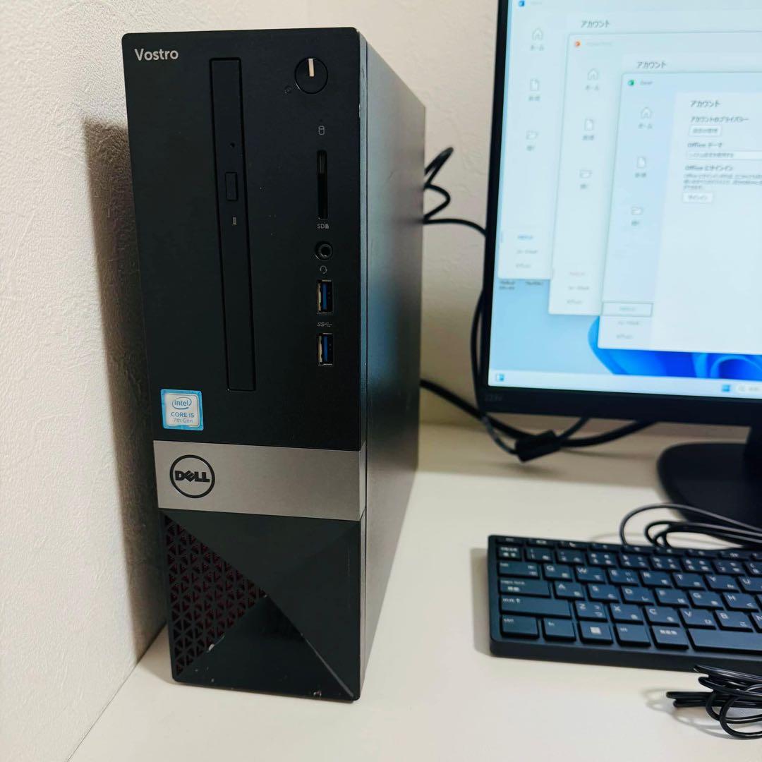 Y560 Dellデスクトップi5 SSD高速 Win11オフィス2024付き